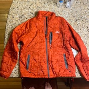 L.L.Bean Orange Nylon Insulated Packaway Jacket